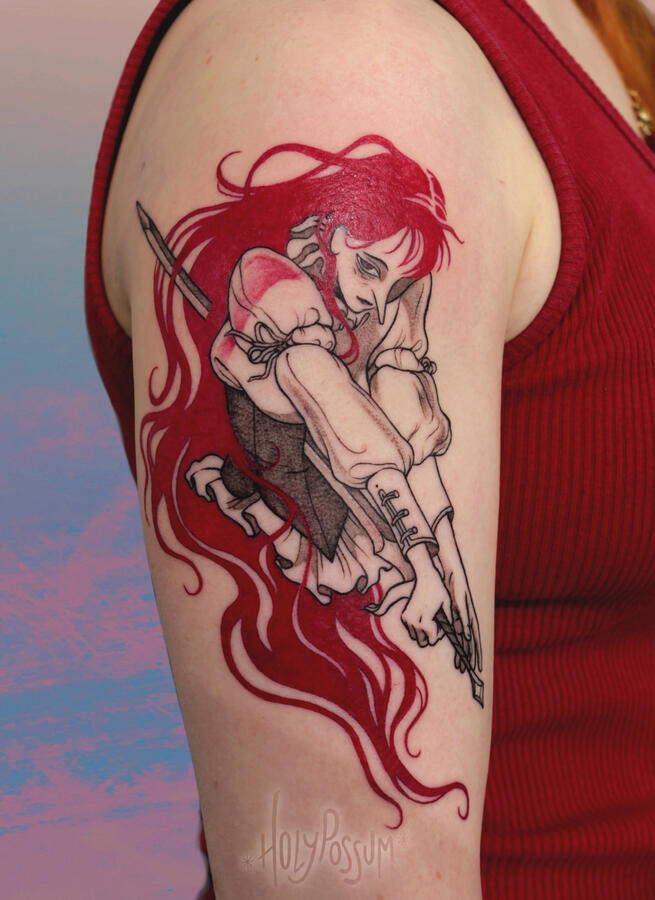 Dame à la chevelure